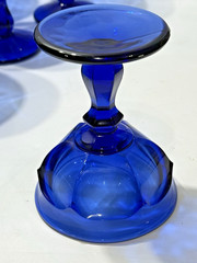 16 Imperial Old Williamsburg Sherbet/Champagne Glasses Blue 5″x3 7/8″
