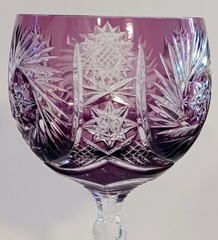 Amethyst Water Goblet By Unknown Manufacturer 7 3/4″