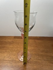 Mikasa Sea Mist Coral Frosted Stemmed Water/Wine Glasses Vintage 9 ¼” Set of 8