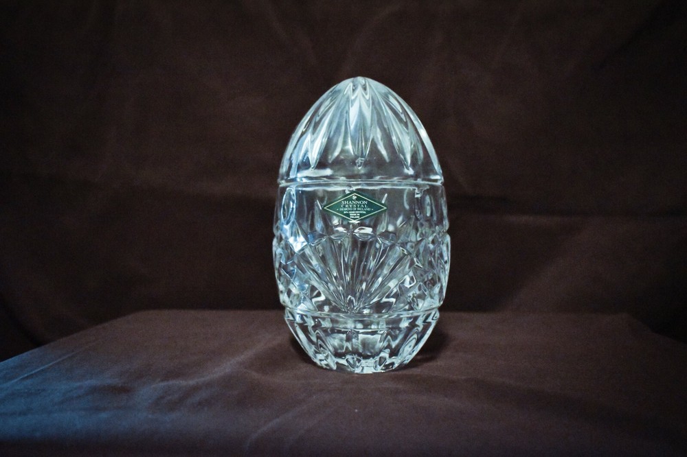 Shannon Crystal by Godinger 6 inch Freedom Egg Box new with sticker