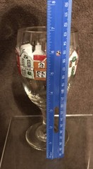 Set Of 4 Vintage Libby Winter Christmas Village Street Scene Wine Water Goblets