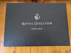 Royal Doulton England Saturn Martini Crystal Cocktail Glasses Pair in Box 250ml
