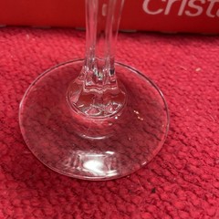 Set of 6 Cristal D’Arques Longchamp Goblet Wine Glasses 6.5″H 17.5 oz France