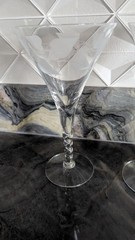 Tiffin-Franciscan Etched Crystal Wine Glasses,Set Of 2, 7¾»Great Wedding Gift!