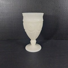 The Pioneer Woman Adeline Snow Goblet Tumbler Chalice Milk Glass White Gibson