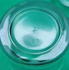 2 Vintage Libbey Glass Pebbled Textured clear Old Fashioned Tumbler Low Ball MCM
