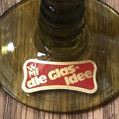 SET OF 11–VINTAGE Crystal Mf die Glass Idee Glasses 4.5″ Stickers Grapes