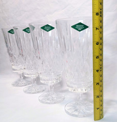 Caitlin by Godinger Shannon Crystal Crystal Goblets Glasses Set Of 4 Slovakia