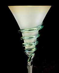 Art Glass Goblet Signed Don Art