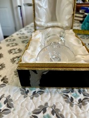 Vintage Minton 25 th Anniversary Of QEII Coronation Lead Glass