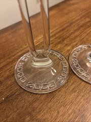 Set Of 4 RIEDEL SOMMELIERS MILLENNIUM CHAMPAGNE FLUTES Y2K Austria – Signed