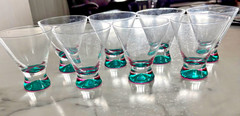 Dansk Spectra Party Cocktail Martini Glasses (Set of 8)