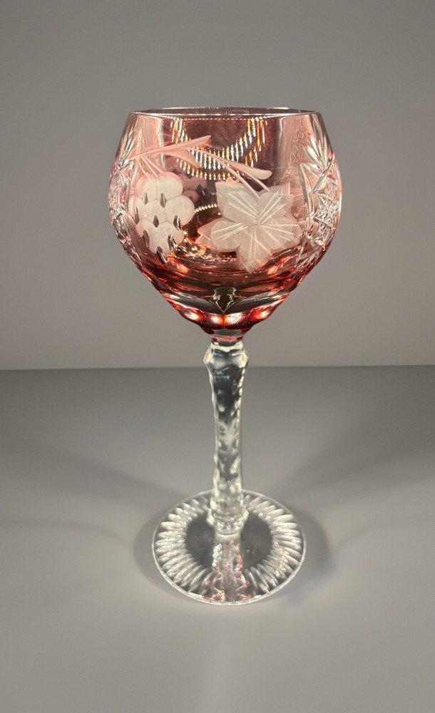 Nachtmann Traube Tall Wine Hock (1) Cranberry Red 8 1/4″ (G50)