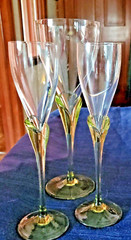 Rosenthal Studio Linie SIGNED Papyrus White Wine 8 1/4″ & Cordial 7 3/8″ BARWARE
