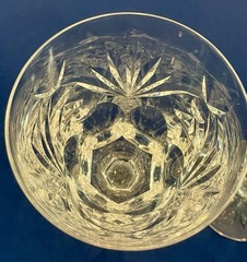 2 Waterford Crystal Ashling Water Goblets / Wine Glasses ~ Ireland~ 6 7/8″ Tall