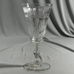 5 Vintage Hawkes Sheraton Border Water Goblets ABP