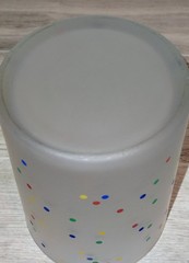 Frosted Polka Dot Tumbler Double Old Fashioned