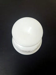 VTG Indiana Colony Harvest Grape Milk Glass Sherbert Glass/ Desert Bowl