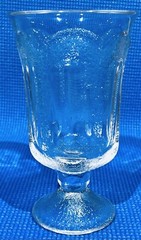 Lot Of 2 ~ Fostoria Woodland Clear Hued Glasses Ice Tea Footed Tumblers EUC 7”