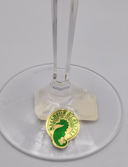 Waterford Grenville Gold Wine Glass 8″ Tall Ireland New with Tags