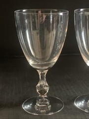 Tiffin Petite Water Goblets – 6 1/2″ Tall. Set Of 4 – See Description