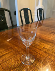 Qty of 8, BACCARAT CRYSTAL GENOVA PATTERN WATER GOBLETS, 7 1/2” TALL