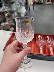 Set of 6 Longchamp 6 cl Cristal d’Arques Crystal Cordial Glasses