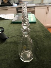 Vintage Stuart Ariel Fine Crystal Cruet Airtwist Stem