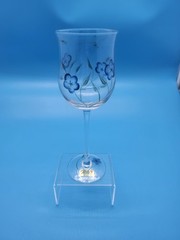 Lenox Floral Spirit Set of 4 Handcut Handpainted Tulip Wine Glasses