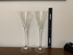 2 Marquis by Waterford Crystal 11″ Celebration Starburst Champagne Flute Glasses