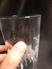 3 Etched Tumbler Highball Glasses w Polo Player on Horse 6″ Ralph Lauren