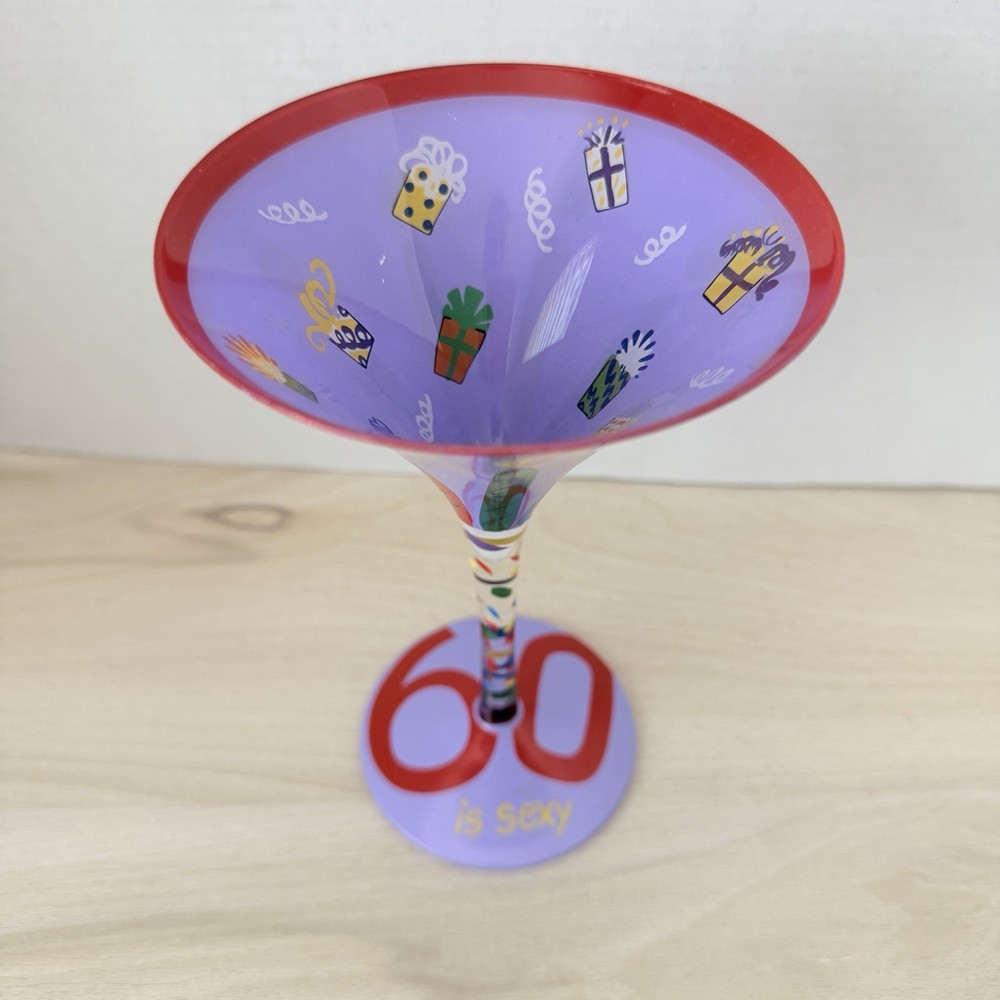 LOLITA 60th BIRTHDAY GIRL 60 is Sexy Hand Painted Martini Glass Recipe