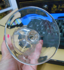 Etched Rummer Goblet Mitchell Wine Glass Fern & Berry c 1874 Antique