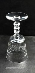 1940’s Tiffin-Franciscan Athlone 8oz Water Goblet 6-1/8″ Blown Glass/Cut Crystal