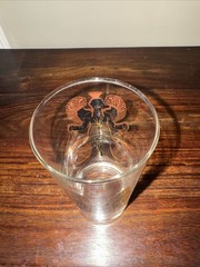 Anchor Hocking Libra Zodiac Glass MCM Gold Gild Tom Collins Barware