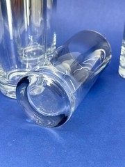 4 Vintage Dorothy Thorpe Silver Fade Octagon Collins Highball Glasses MCM 1960s