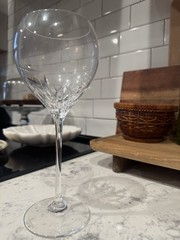 Discontinued Wedgwood Knightsbridge crystal wine glass.