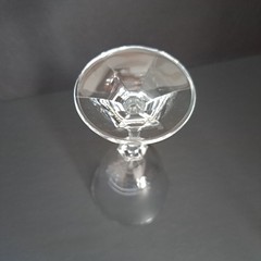 Royal Bavarian Crystal Wine Water Glass 6.5″ Faceted Stemware Goblet Germany
