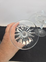 Vintage Galway Irish Crystal Sherbet/Champagne «Old Galway» Hand Blown & Cut EUC