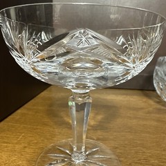 Gorham Cut Crystal Rosewood (Older) Champagne Tall Sherbet Gimlet Glass
