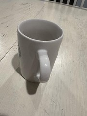 Vintage 2008 Starbucks Coffee Mug White Ceramic 10 oz Green Logo Classic Cup