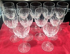 11 Cristal d’Arques Longchamp Wine Glasses 24% Lead Crystal France 7¾»