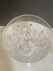 Set Of 2 Waterford Classic Lismore Goblets 8 oz Diamond Point & Star Base