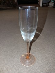 Vintage Elegant Blush Rose Pink Stemware Champagne Flute France Replacement