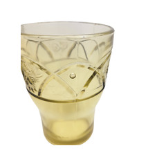 Federal ROSEMARY Flat Tumbler Amber Dutch Rose Depression Glass 1930s