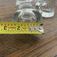 Set of 5 MCM Vintage Bar Beer Glass – Clear – 6”