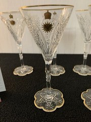6 Red Wine Glasses Model Elbeuf Crystal From Baccarat (Price Per Unit)