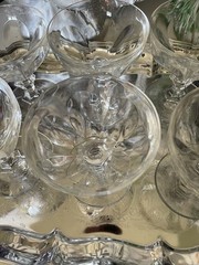 6 Cristal D’Arques Rambouillet Lead Crystal Champagne Coupe 3oz Sherbet Glasses