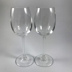 LEONARDO TEQTON «DAILY» Shockproof WHITE WINE Glasses 7-7/8″ Plain Stem & Bowl