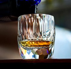Clear Whiskey Glasses Japanese Style Hand Cut Diamond Crystal Kiriko Glass 6.5oz
